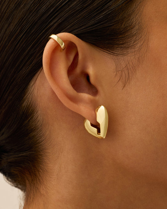 Brokenhearted Hoop Earrings