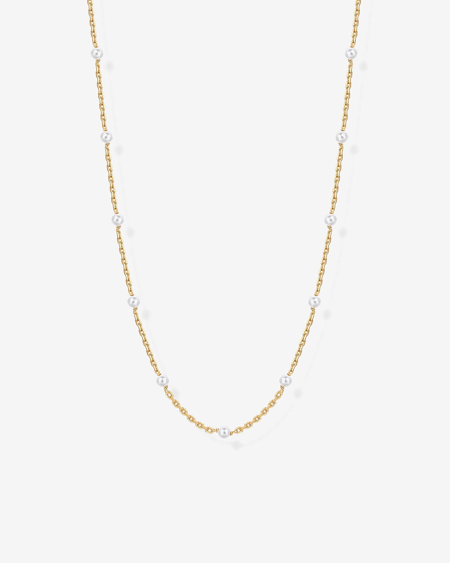 Pearl Station Chain Necklace
