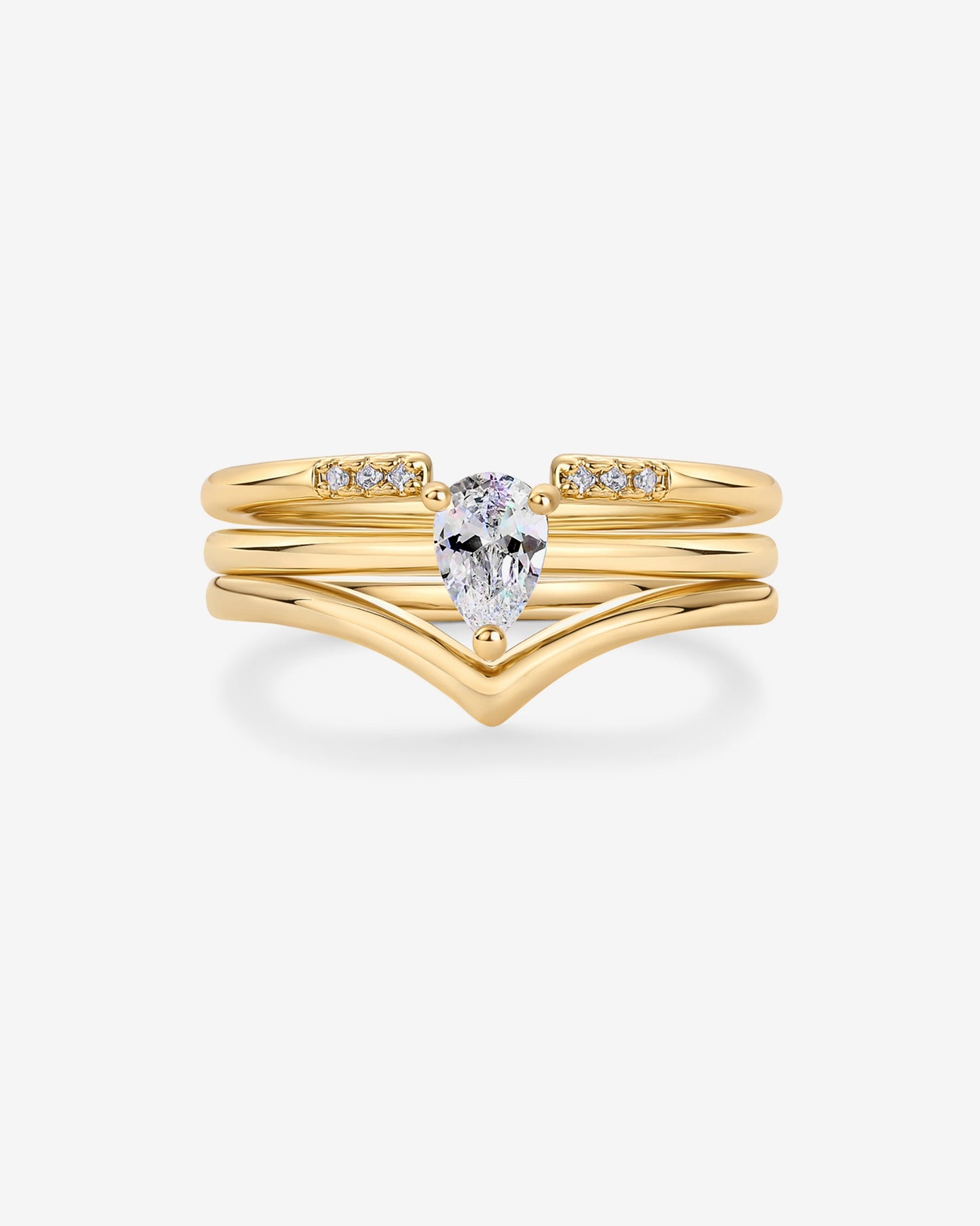 Dahlia Stackable Ring Set