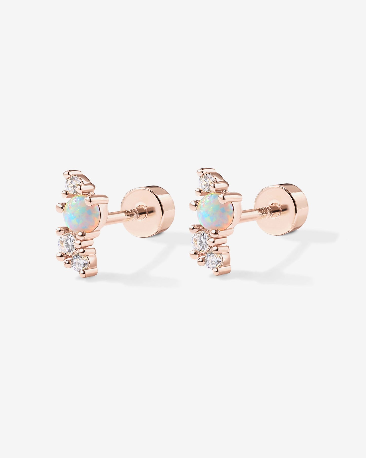 Opal Screw Back Studs