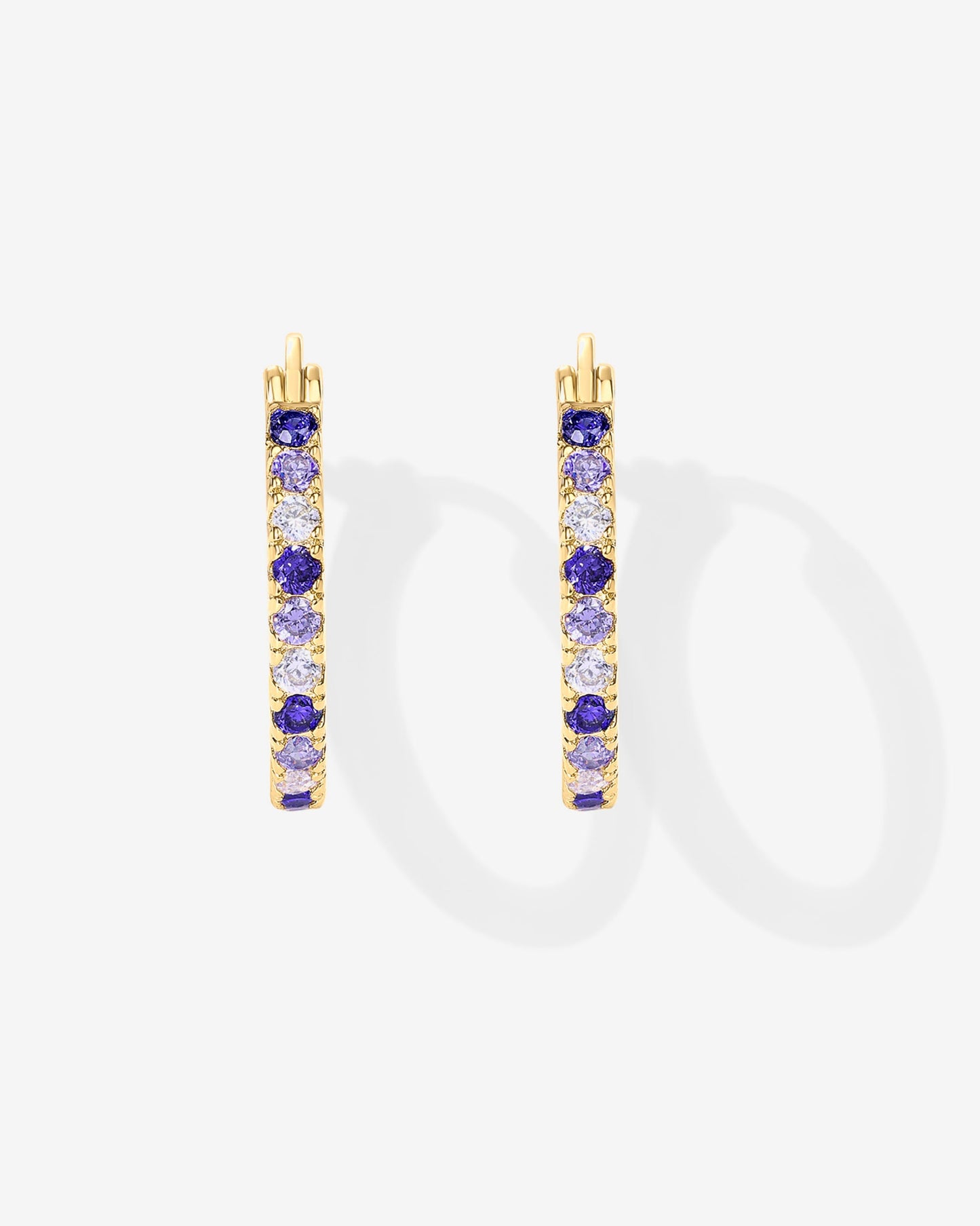 Colored Zia Hoop Earrings