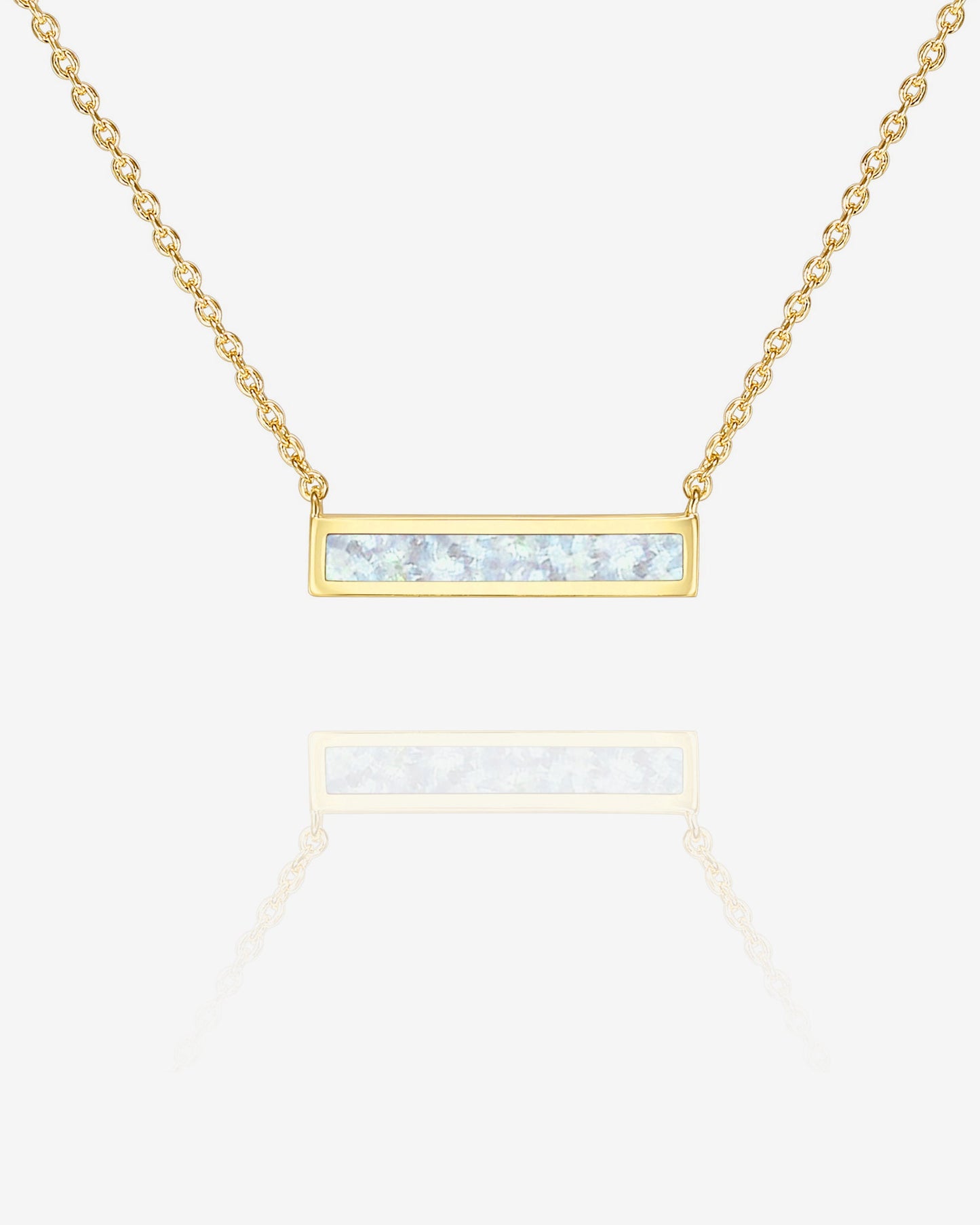 Opal Bar Necklace
