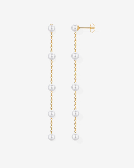 Multi Pearl Drop Earrings