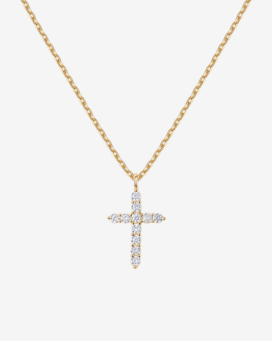 Cubic Zirconia Cross Pendant