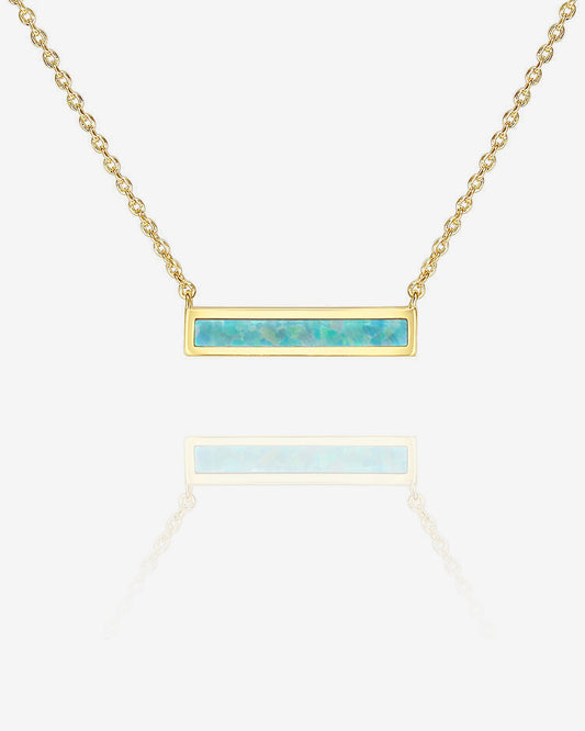 Opal Bar Necklace