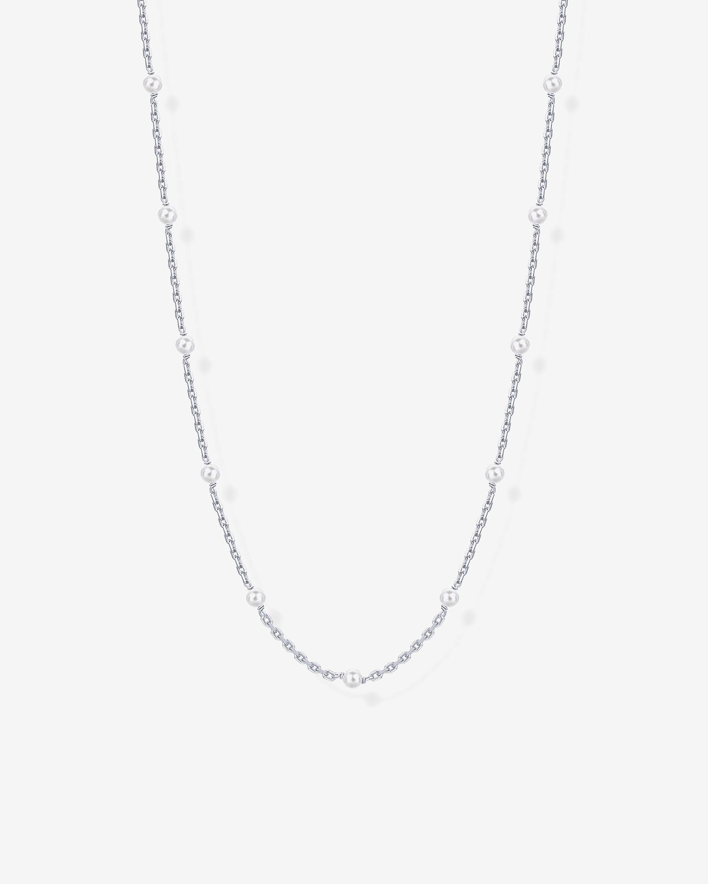 Pearl Station Chain Necklace