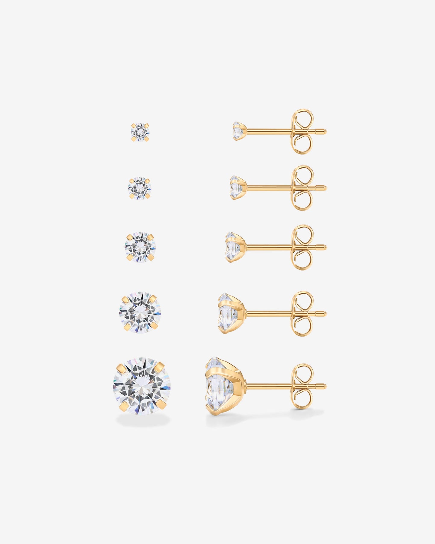 Five Pairs Stud Earring Pack