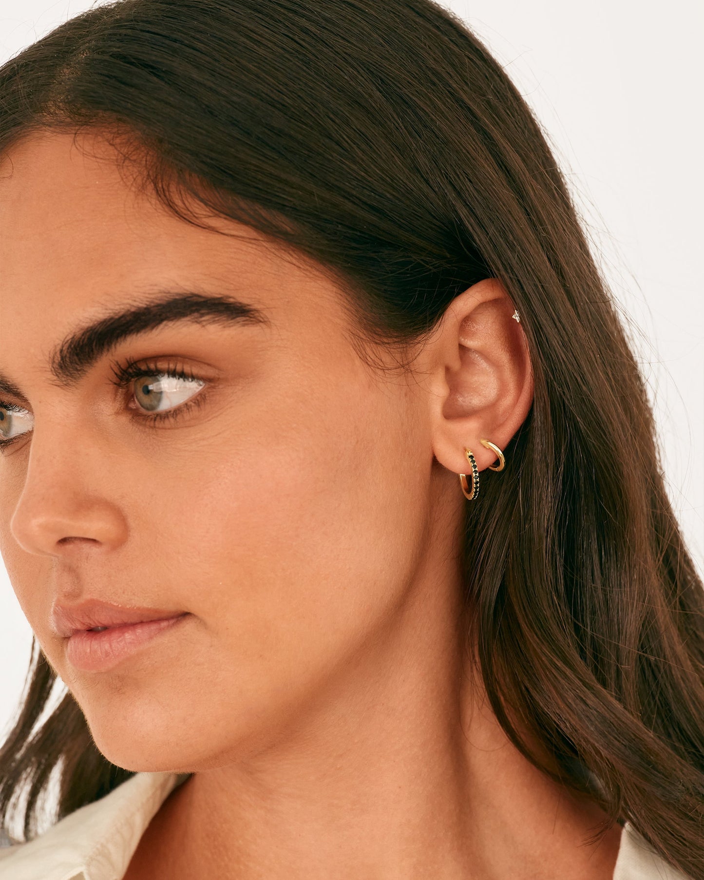 Colored Zia Hoop Earrings