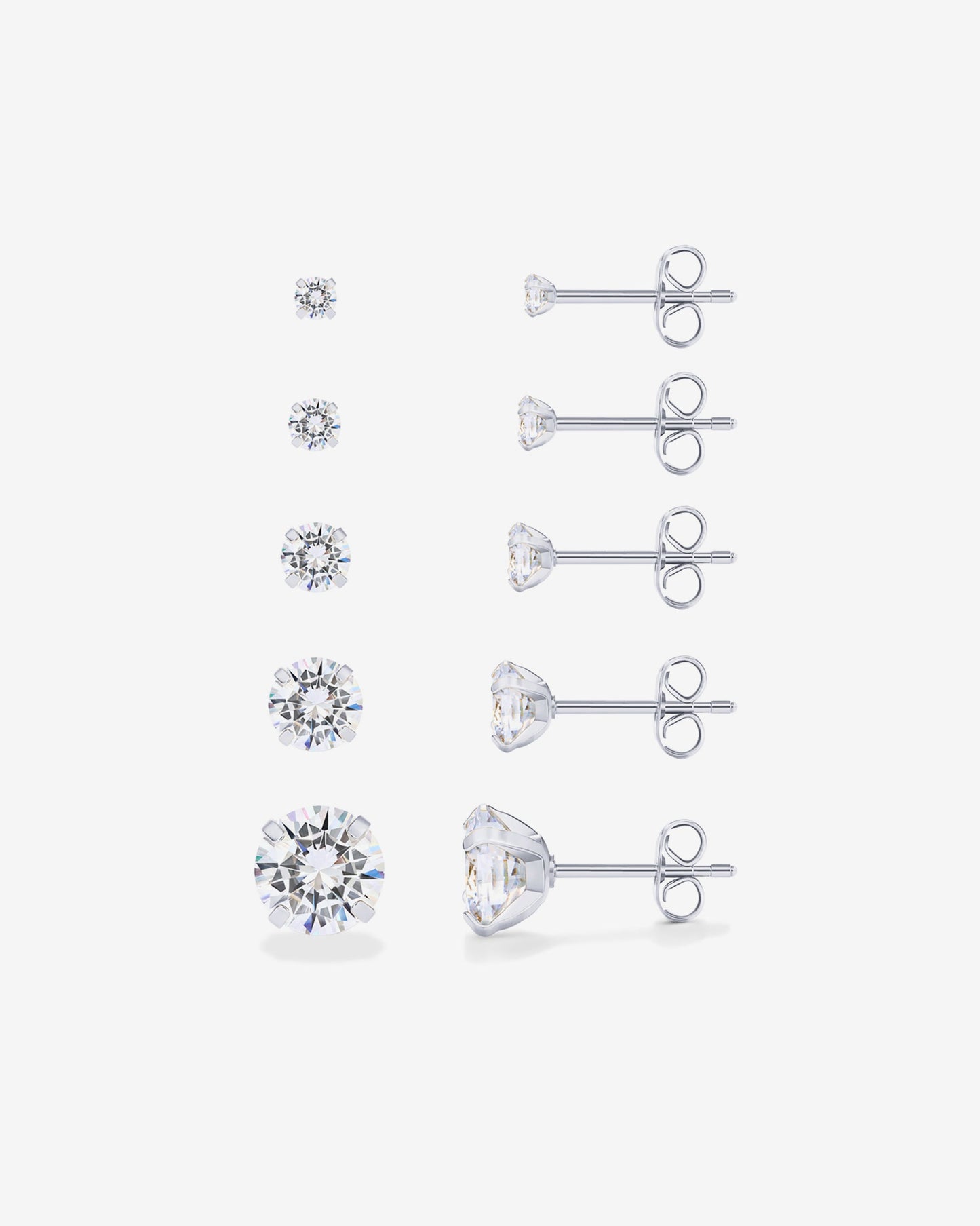 Five Pairs Stud Earring Pack