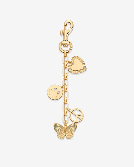 Positive Vibes Chain Bag Charm