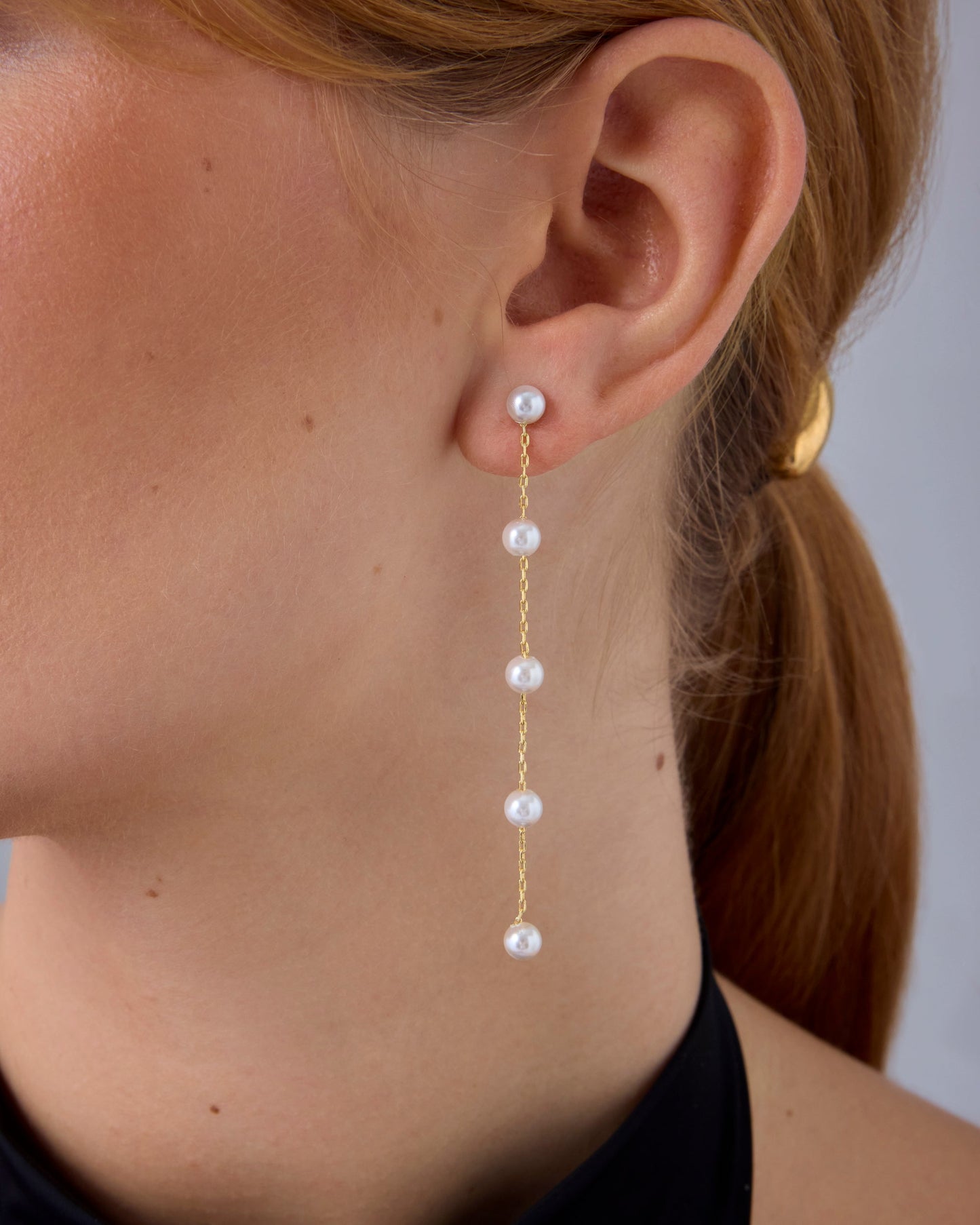 Multi Pearl Drop Earrings