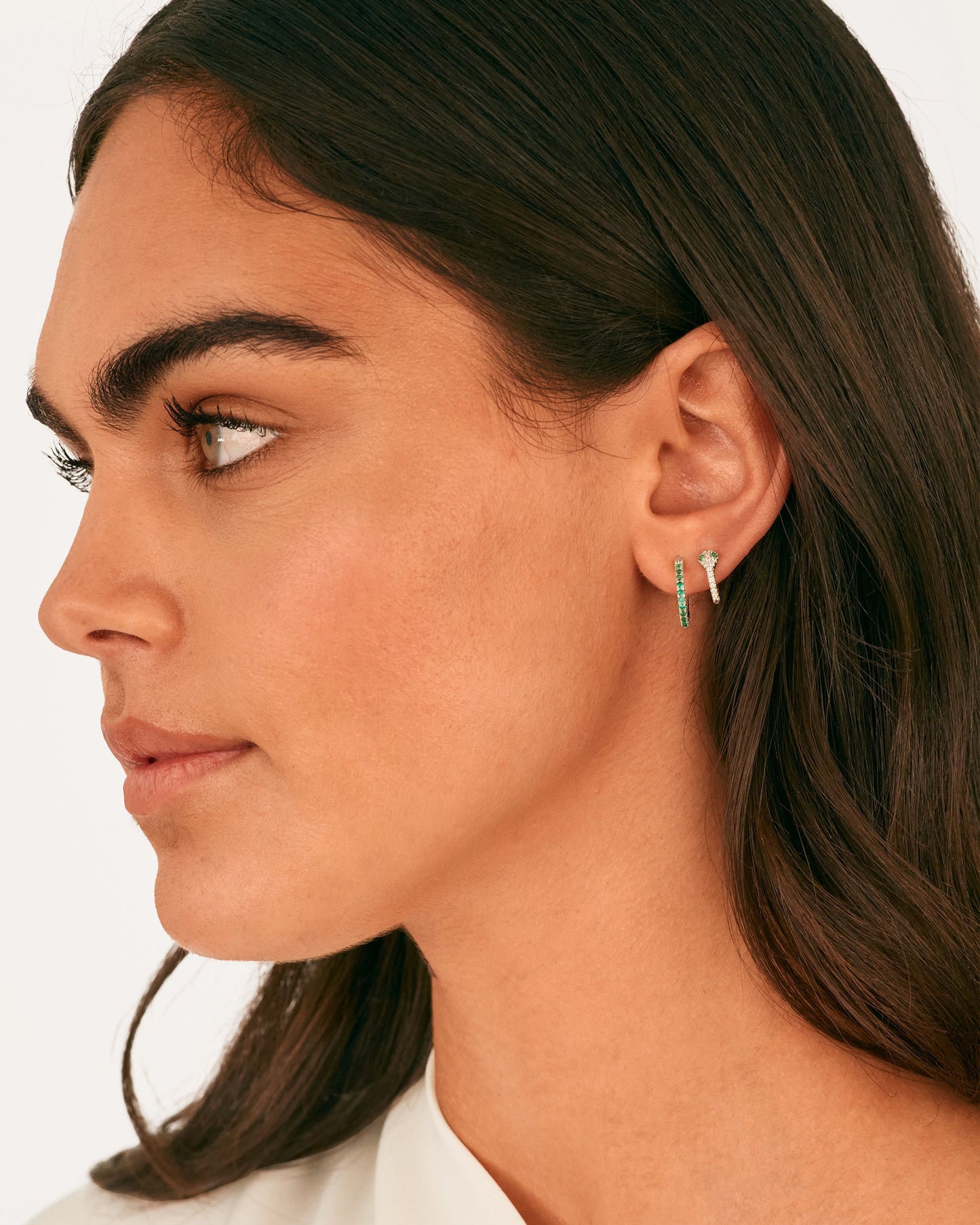 Colored Zia Hoop Earrings