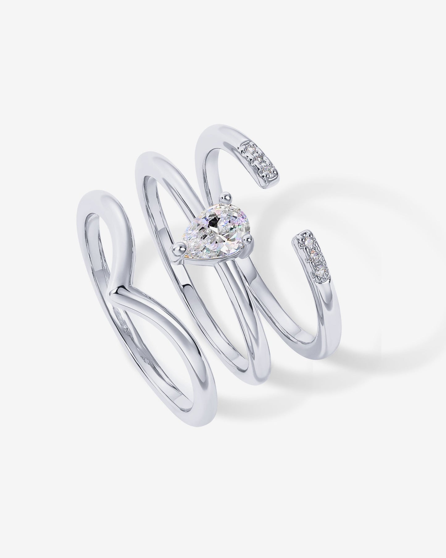 Dahlia Stackable Ring Set